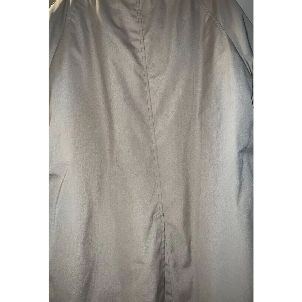 Vintage London Fog Maincoats Lined Textured Polyester Trench Womens USA Sz 16 - Picture 6 of 9